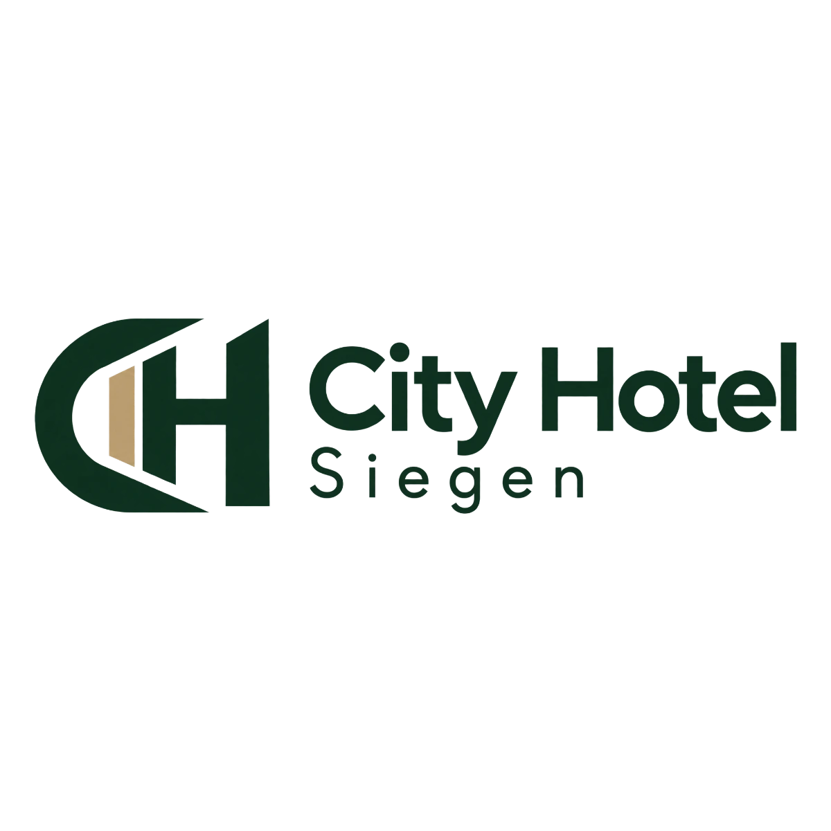 Elegantes CH Logo für City Hotel Siegen